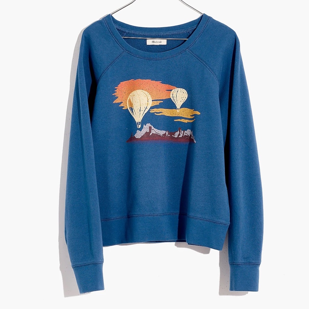 Madewell Balloon Festival Graphic Shrunken Sweatshirt